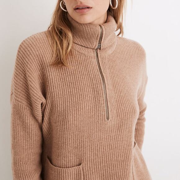 Madewell Glenbrook Half-Zip Pullover Sweater XXS - Picture 1 of 11
